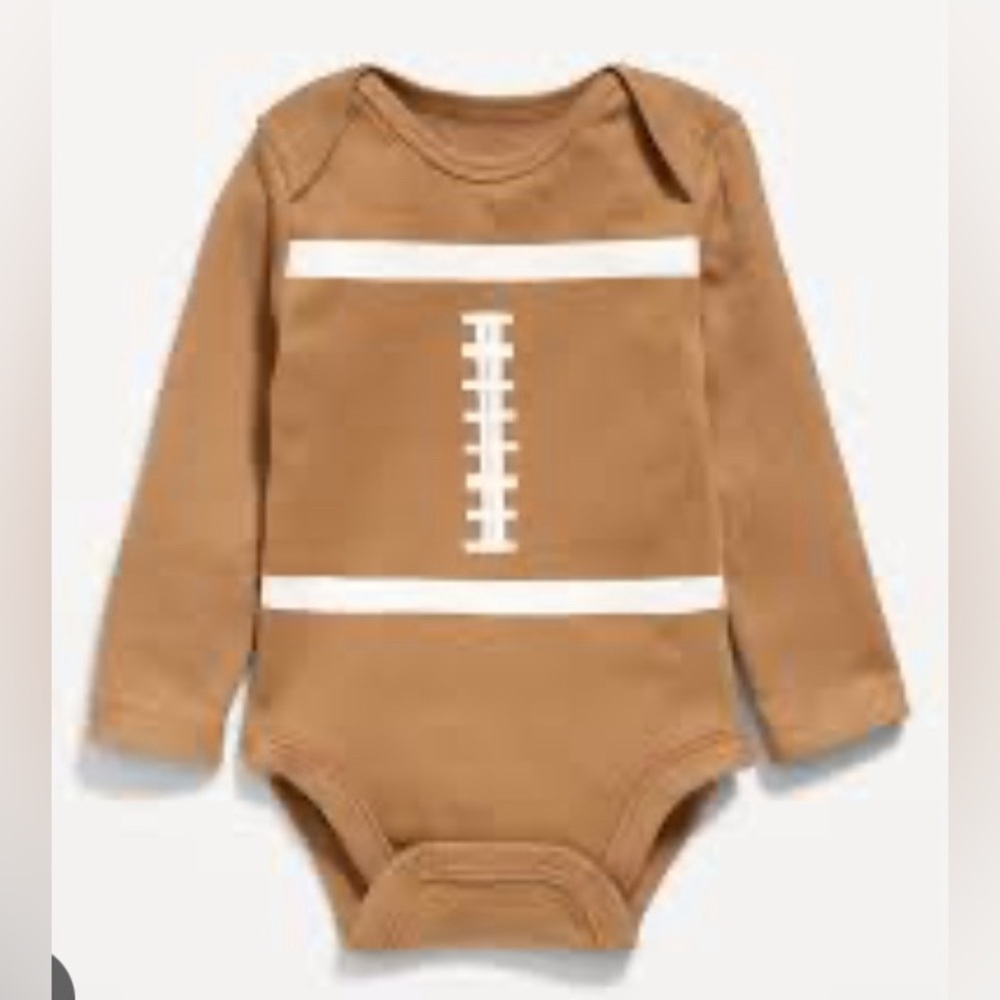 Old Navy - NEW - Unisex Long-Sleeve Graphic Bodysuit. 18-24mos. Color:Acacia